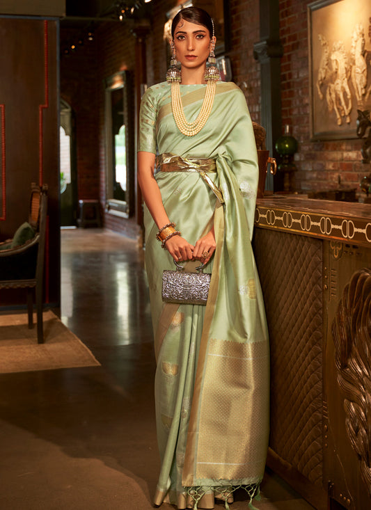 Green Handloom Silk Saree